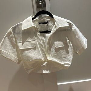Crop Zara shirt - never worn